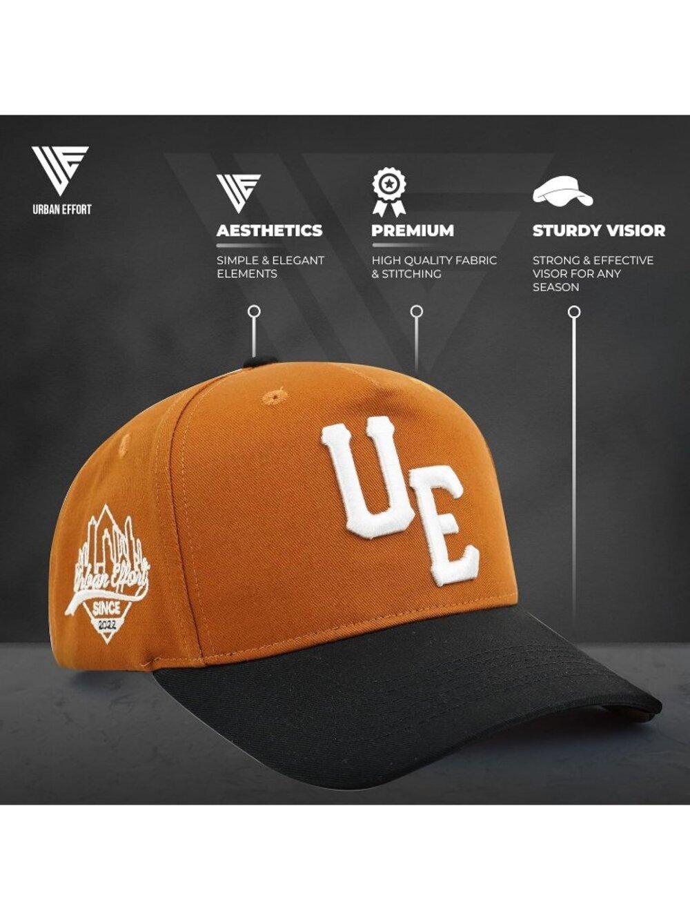 Unisex Brown Vintage Trucker Hat Baseball Snapback Closure Cap for Outdoors - Picture 3 of 6